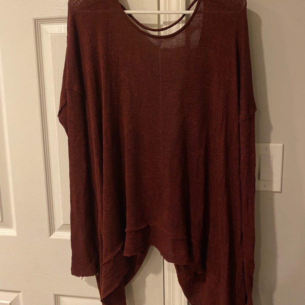 Maroon Oversized Shirt - image 1